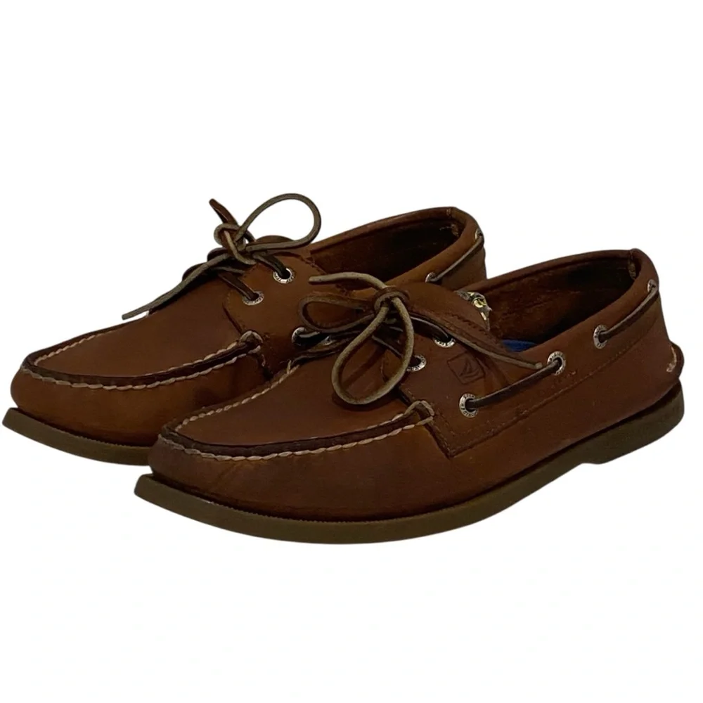 Sperry Brown Leather Original Boat Shoes Tp-Siders - Like New - Men’s 9